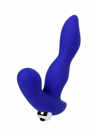 Синий силиконовый вибростимулятор простаты Stroman - 14,5 см. - ToyFa - в Архангельске купить с доставкой