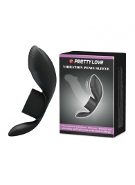 Черное кольцо на пенис с вибрацией Vibration Penis Sleeve - Baile - в Архангельске купить с доставкой