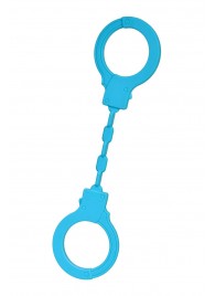 Голубые силиконовые наручники A-Toys без ключа - A-toys - купить с доставкой в Архангельске