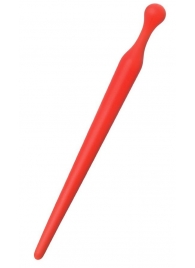 Красный силиконовый уретральный плаг - 10 см. - ToyFa - купить с доставкой в Архангельске