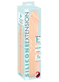 Телесная насадка-удлинитель Silicone Extension - 19 см. - Orion - в Архангельске купить с доставкой