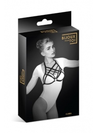 Черная упряжь на грудь Clara - Bijoux Pour Toi - купить с доставкой в Архангельске