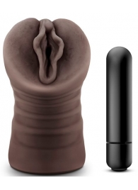Коричневый мастурбатор-вагина Alexis - Blush Novelties - в Архангельске купить с доставкой