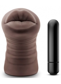 Коричневый мастурбатор-ротик Renee - Blush Novelties - в Архангельске купить с доставкой