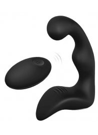Черный вибромассажер простаты REMOTE BOOTY PLEASER - Dream Toys - в Архангельске купить с доставкой