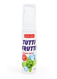 Гель-смазка Tutti-frutti со вкусом сладкой мяты - 30 гр. - Биоритм - купить с доставкой в Архангельске