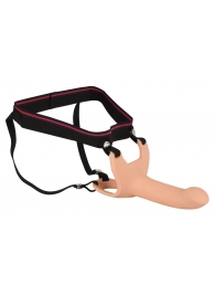 Силиконовый полый страпон на ремнях Silicone Strap-on - 16 см. - Orion - купить с доставкой в Архангельске