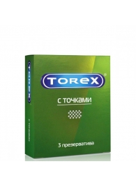 Текстурированные презервативы Torex  С точками  - 3 шт. - Torex - купить с доставкой в Архангельске