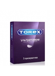 Презервативы Torex  Ультратонкие  - 3 шт. - Torex - купить с доставкой в Архангельске