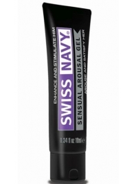 Возбуждающий гель-лубрикант на водной основе Sensual Arousal Lubricant - 10 мл. - Swiss navy - купить с доставкой в Архангельске