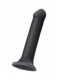 Черный фаллос на присоске Silicone Bendable Dildo XL - 20 см. - Strap-on-me - купить с доставкой в Архангельске