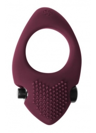 Бордовое эрекционное виброкольцо Pure Passion Sunset - Lola Games - в Архангельске купить с доставкой