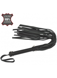 Черная большая многохвостая плеть с шипами - 55 см. - Sitabella - купить с доставкой в Архангельске