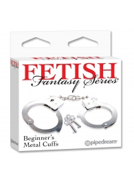 Металлические наручники Beginner s Metal Cuffs - Pipedream - купить с доставкой в Архангельске