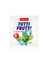 Пробник гель-смазки Tutti-frutti со вкусом мяты - 4 гр. - Биоритм - купить с доставкой в Архангельске