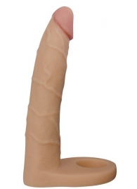Телесная насадка-фаллоимитатор для двойного проникновения - 17 см. - Lovetoy - купить с доставкой в Архангельске