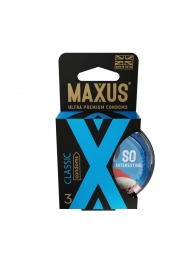 Классические презервативы в пластиковом кейсе MAXUS Classic - 3 шт. - Maxus - купить с доставкой в Архангельске
