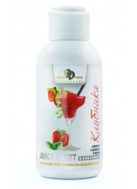 Интимный гель-смазка JUICY FRUIT с ароматом клубники - 100 мл. - БиоМед - купить с доставкой в Архангельске