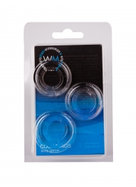 Набор из 3 гладких прозрачных эрекционных колец - Erowoman-Eroman - в Архангельске купить с доставкой