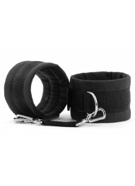 Черные наручники My rules на сцепке - БДСМ Арсенал - купить с доставкой в Архангельске