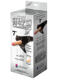 Пояс-трусики с насадкой Classic lux-Duke - 17,5 см. - LOVETOY (А-Полимер) - купить с доставкой в Архангельске