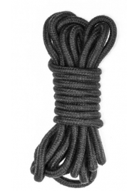 Черная веревка Do Not Disturb - 5 м. - Lola Games - купить с доставкой в Архангельске