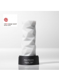 Белый 3D мастурбатор POLYGON - Tenga - в Архангельске купить с доставкой