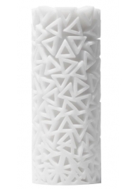 Белый 3D мастурбатор PILE - Tenga - в Архангельске купить с доставкой