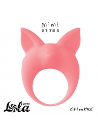 Оранжевое эрекционное кольцо Kitten Kyle - Lola Games - в Архангельске купить с доставкой