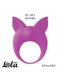 Фиолетовое эрекционное кольцо Kitten Kyle - Lola Games - в Архангельске купить с доставкой