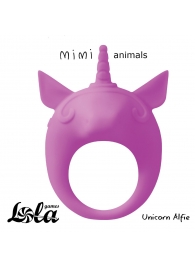 Фиолетовое эрекционное кольцо Unicorn Alfie - Lola Games - в Архангельске купить с доставкой