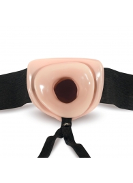 Телесный полый страпон Dr. Skin 6 Inch Hollow Strap On - 15,2 см. - Blush Novelties - купить с доставкой в Архангельске