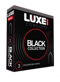 Черные презервативы LUXE Royal Black Collection - 3 шт. - Luxe - купить с доставкой в Архангельске