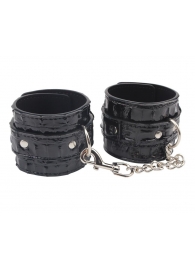 Черные наручники Surrender Wrist Restraints - Chisa - купить с доставкой в Архангельске
