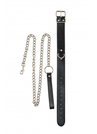 Черный ошейник с поводком Wild - Lola Games - купить с доставкой в Архангельске