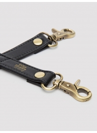 Черный фиксатор для манжет Bound to You Faux Leather Hogtie - Fifty Shades of Grey - купить с доставкой в Архангельске