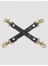 Черный фиксатор для манжет Bound to You Faux Leather Hogtie - Fifty Shades of Grey - купить с доставкой в Архангельске