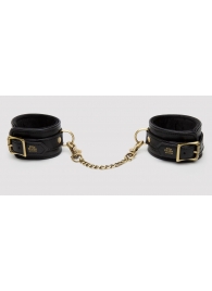 Черные оковы на ноги Bound to You Faux Leather Ankle Cuffs - Fifty Shades of Grey - купить с доставкой в Архангельске