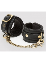 Черные наручники Bound to You Faux Leather Wrist Cuffs - Fifty Shades of Grey - купить с доставкой в Архангельске