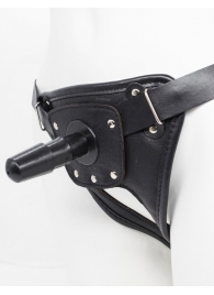 Черный пояс для насадок CLASS STRAP Restyling - LOVETOY (А-Полимер) - купить с доставкой в Архангельске