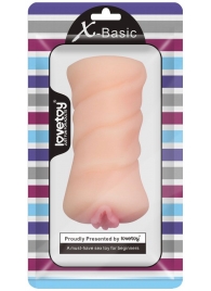 Телесный мастурбатор-вагина X-Basic Pocket Pussy без вибрации - Lovetoy - в Архангельске купить с доставкой