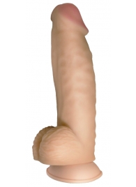 Телесный реалистичный фаллоимитатор на черных трусиках Real Big Strap-On - 34,5 см. - LOVETOY (А-Полимер) - купить с доставкой в Архангельске