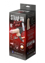 Вибрострапон Woman Midi с вагинальной пробкой - 22 см. - LOVETOY (А-Полимер) - купить с доставкой в Архангельске
