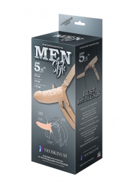 Телесный мужской парапротез MEN STYLE - 15 см. - LOVETOY (А-Полимер) - купить с доставкой в Архангельске