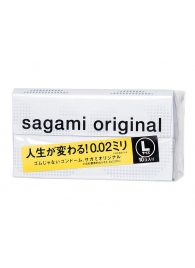 Презервативы Sagami Original 0.02 L-size увеличенного размера - 10 шт. - Sagami - купить с доставкой в Архангельске