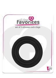 Набор из 3 эрекционных колец SILICONE COCKRINGS - Dream Toys - в Архангельске купить с доставкой