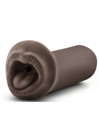 Коричневый мастурбатор-ротик Naughty Nicole - Blush Novelties - в Архангельске купить с доставкой