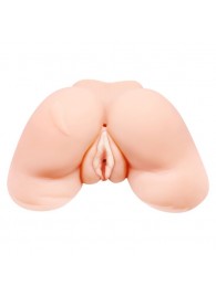 Телесная вибровагина Julie с 2 рабочими отверстиями - Baile - в Архангельске купить с доставкой