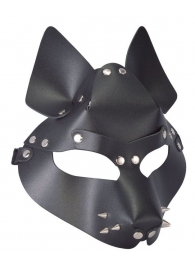 Черная маска Wolf с шипами - Sitabella - купить с доставкой в Архангельске
