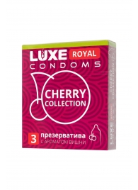 Презервативы с ароматом вишни LUXE Royal Cherry Collection - 3 шт. - Luxe - купить с доставкой в Архангельске
